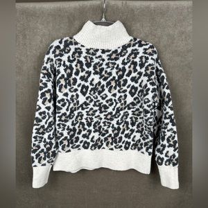 Loft leopard sweater size M